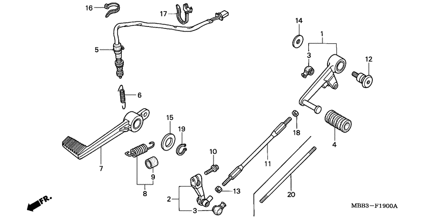 Brake pedal assy