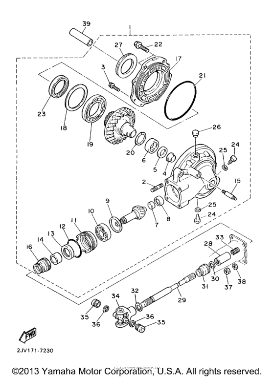 XV535KC Ведущий вал