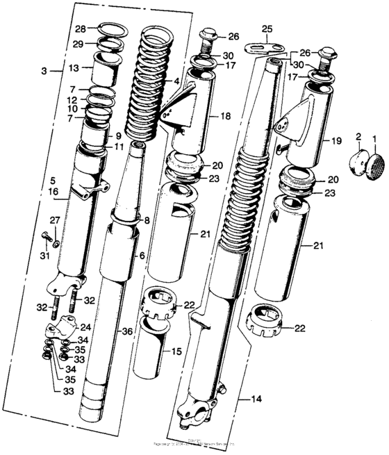 Front fork (cb)