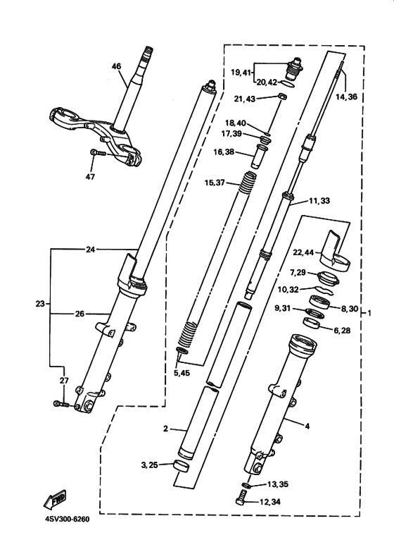 YZF1000R YZF1000RJ YZF1000 Вилка передней оси