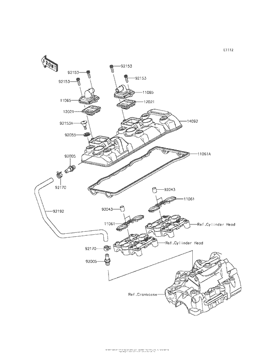 ZX636 Крышка головки цилиндров