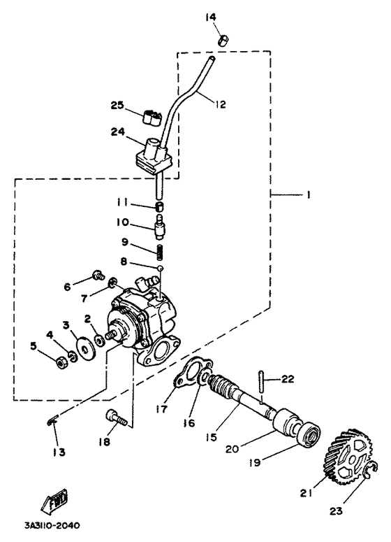 RT100K Масляный насос