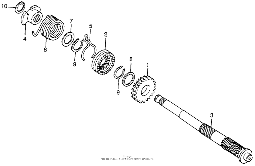 CT70 Кик стартер