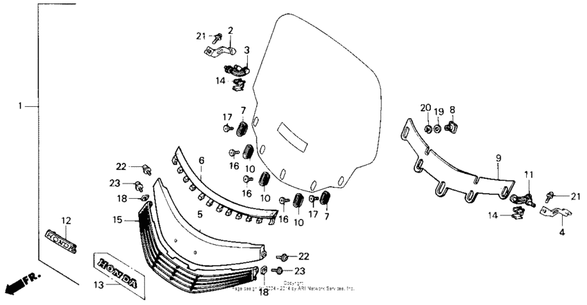 Screen garnish set 90