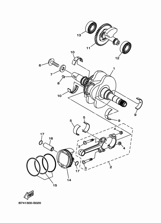 Crankshaft & piston