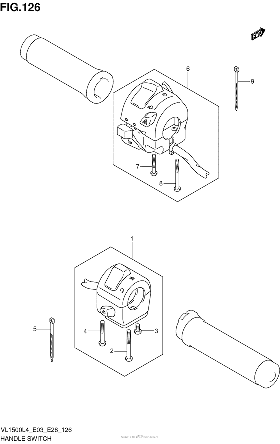 VL1500B Handle Switch (Vl1500L4 E03)