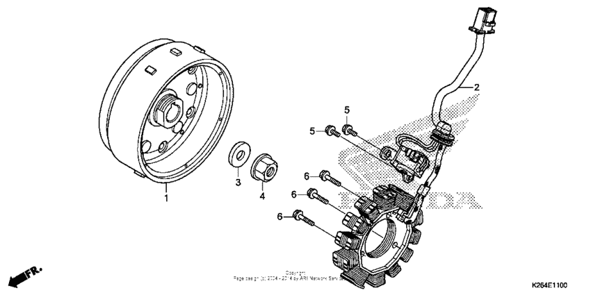 MSX125 Alternator + flywheel