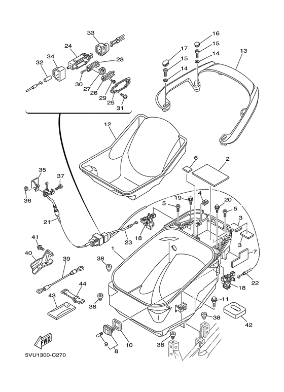 XP500 Сиденье 2