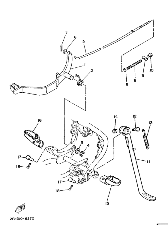 Stand. footrest