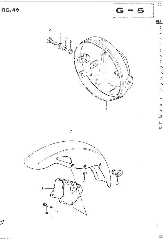Headlamp housing - front fender