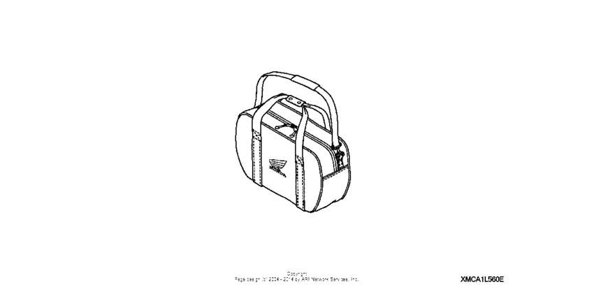 GL1800 (ABS) Saddlebag cooler (w / honda logo)