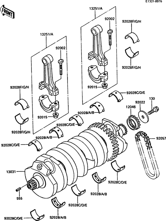 ZG1000 Коленвал