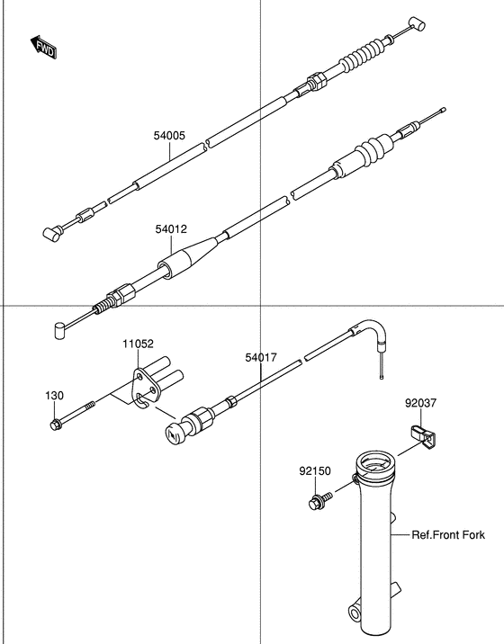 DR-Z110 Clutch cable
