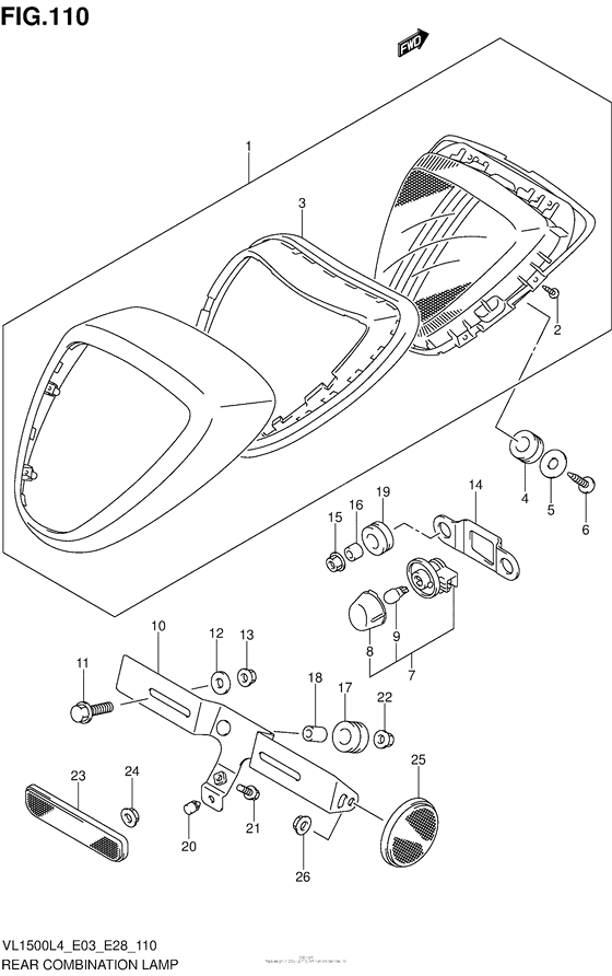 Rear Combination Lamp (Vl1500L4 E33)