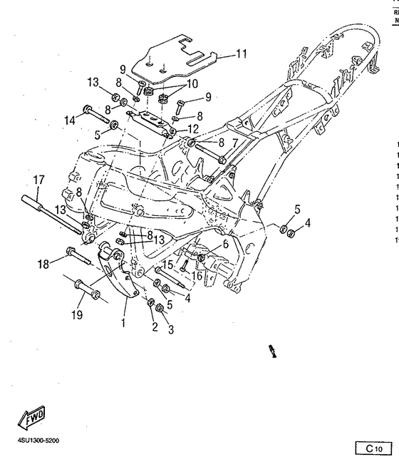Frame . e/g bracket