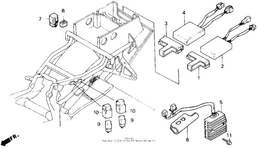 VFR750R Блок контактного зажигания