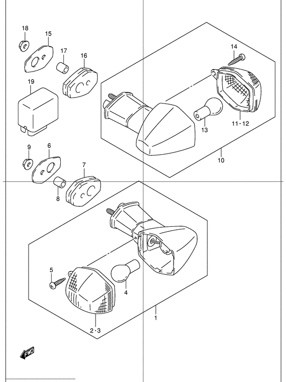 GSF1200S Поворотники