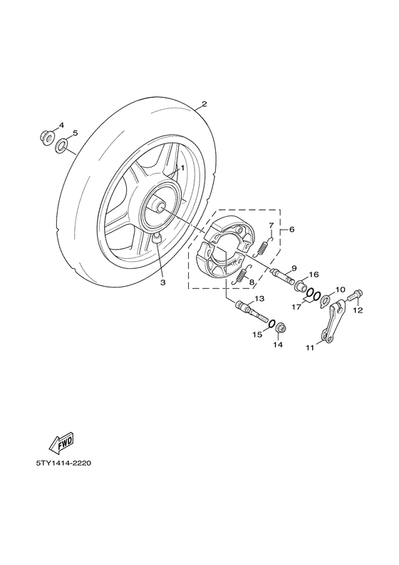 XC125 Переднее колесо