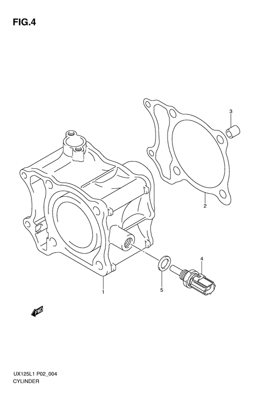 UX125 Цилиндр