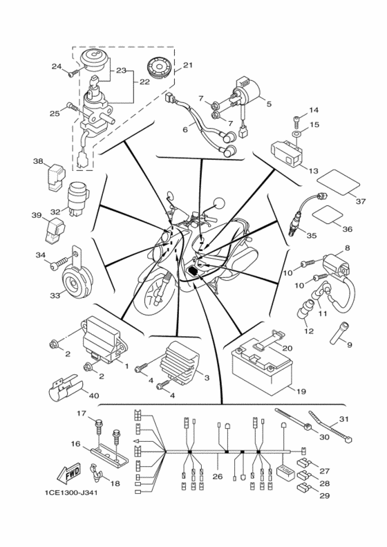 YW125 Equipo electrico