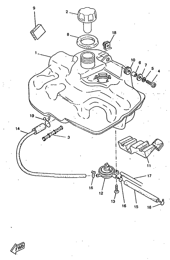 CW50RSX Reservoir a carburant