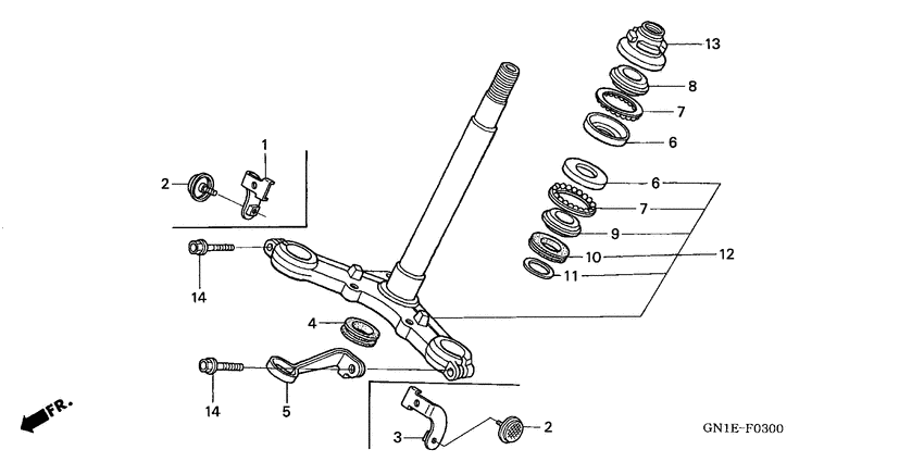 XR80R Траверса нижняя