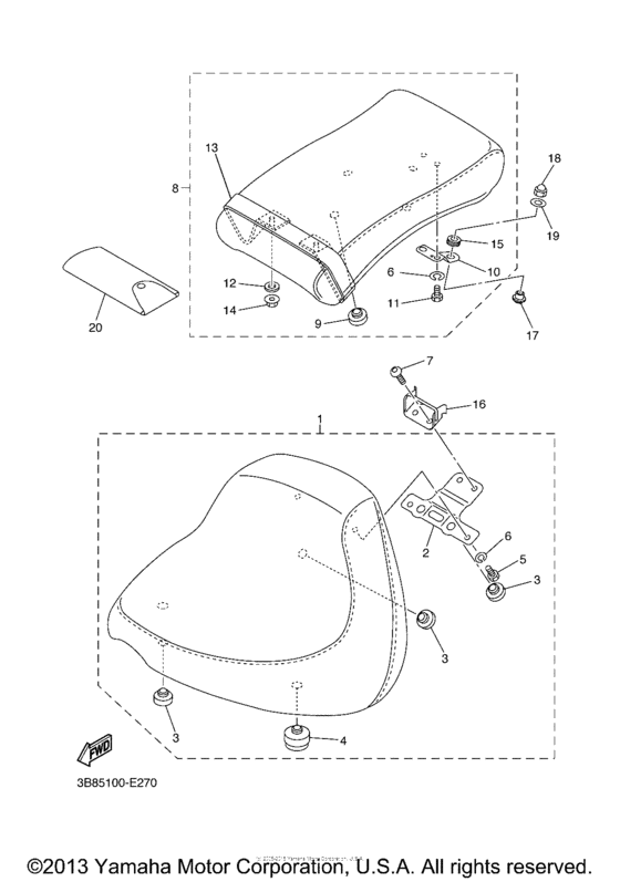 XVS11T Сиденье
