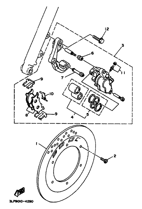 XV125 Etrier de frein av