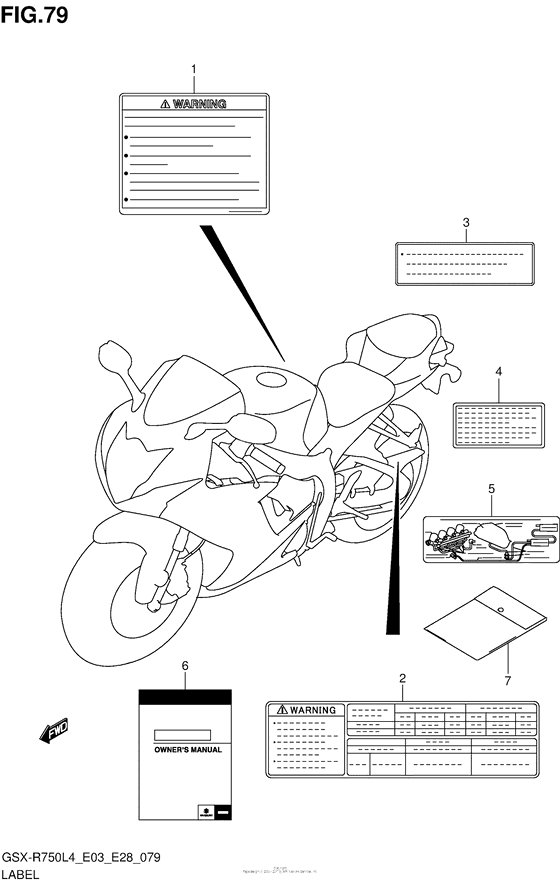 Label (Gsx-R750L4 E33)