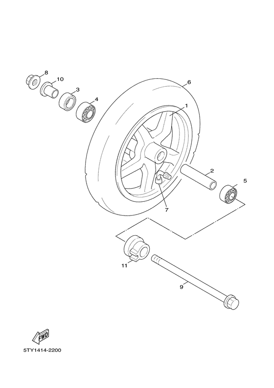 XC125 Переднее колесо