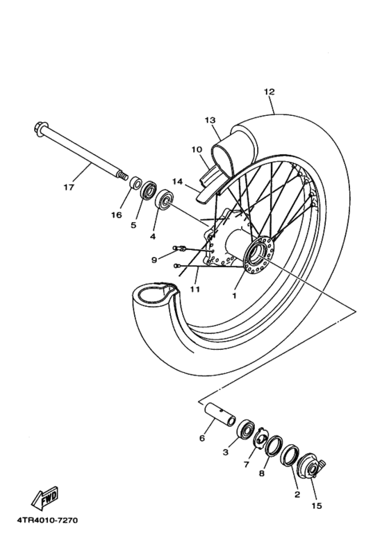XVS400C ﾌﾛﾝﾄﾎｲｰﾙ