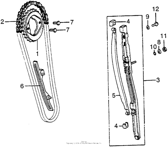 Cam chain + tensioner