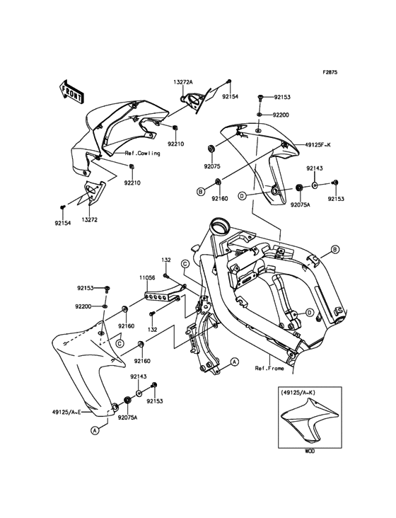 ER650 Капот и облицовка