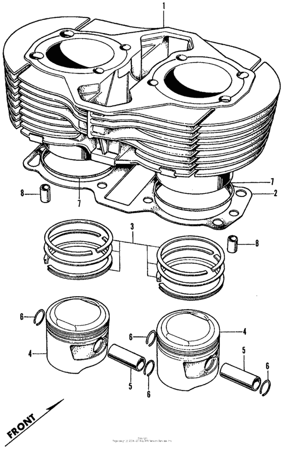 Cylinder + piston