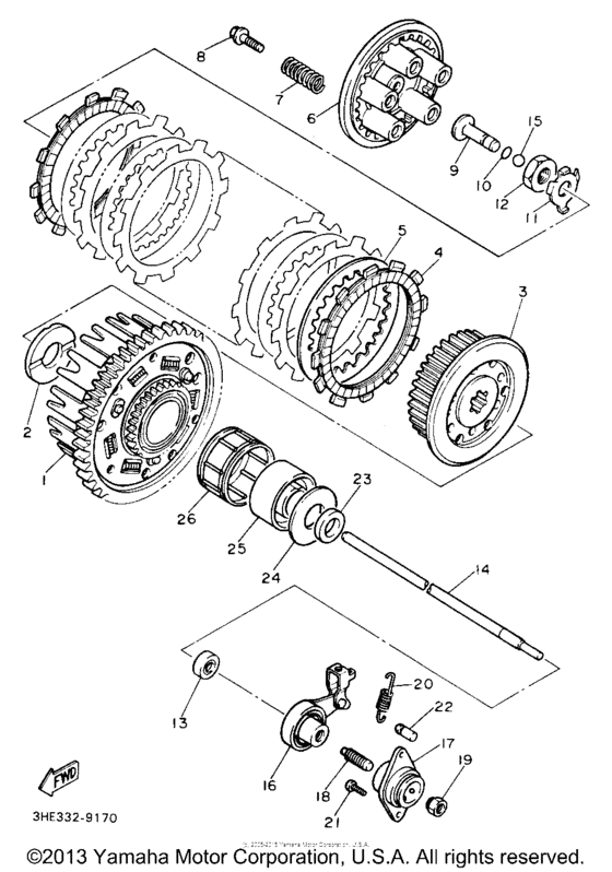 FZR600RBC Сцепление