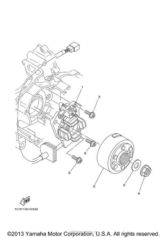 YZ125E2 Генератор