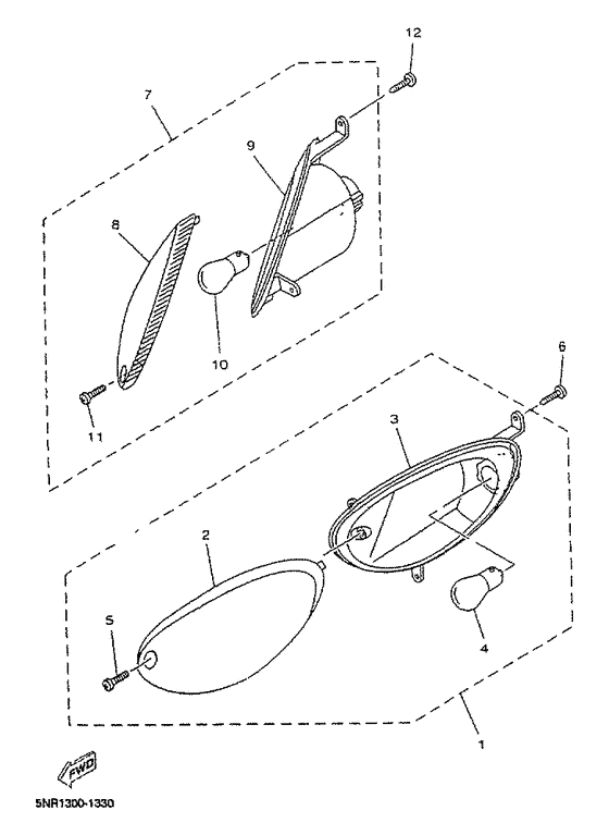 YP125D Поворотники