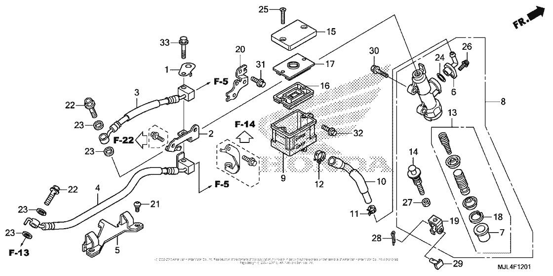 Rear Brake Master Cylinder (2)
