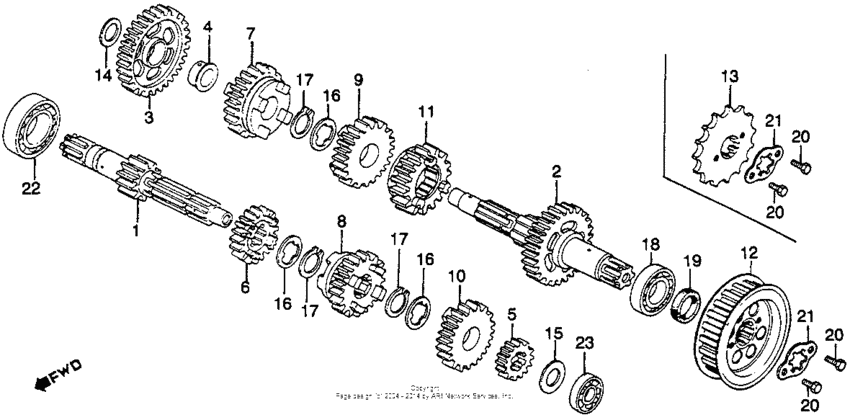 CM250 Трансмиссия