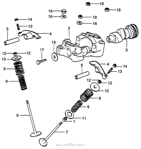 Camshaft + vavle