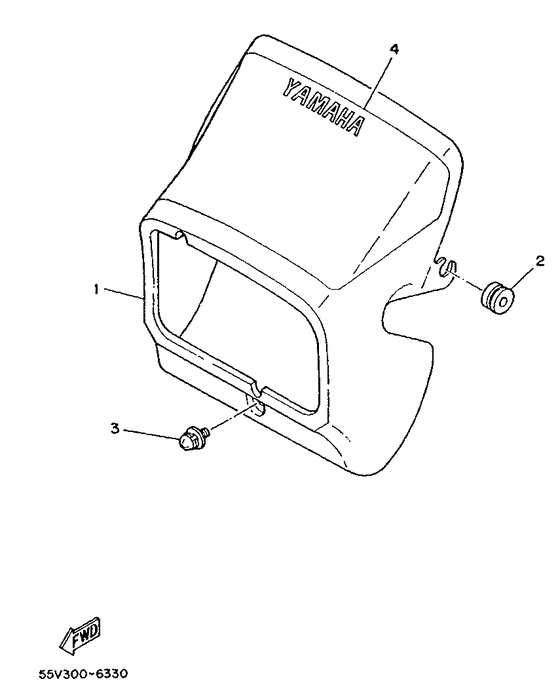 XT350 Обтекатель 1