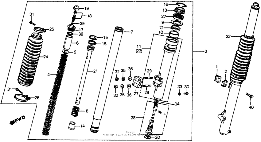 Front shock absorber 82