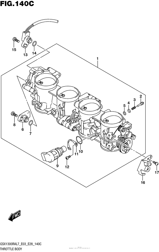 Throttle Body (Gsx1300Ral7 E33)