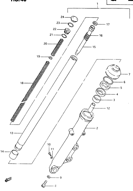 Front right fork