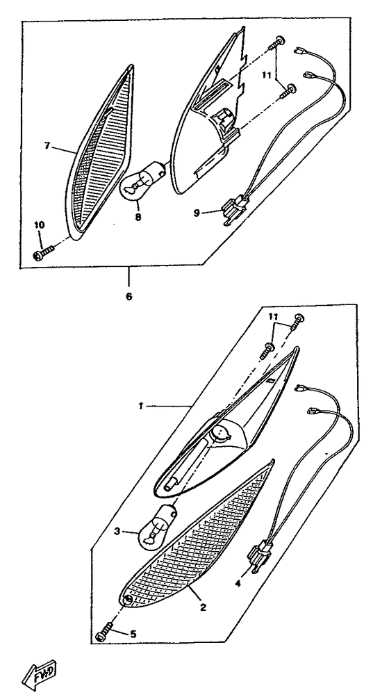 CW50RSX Поворотники