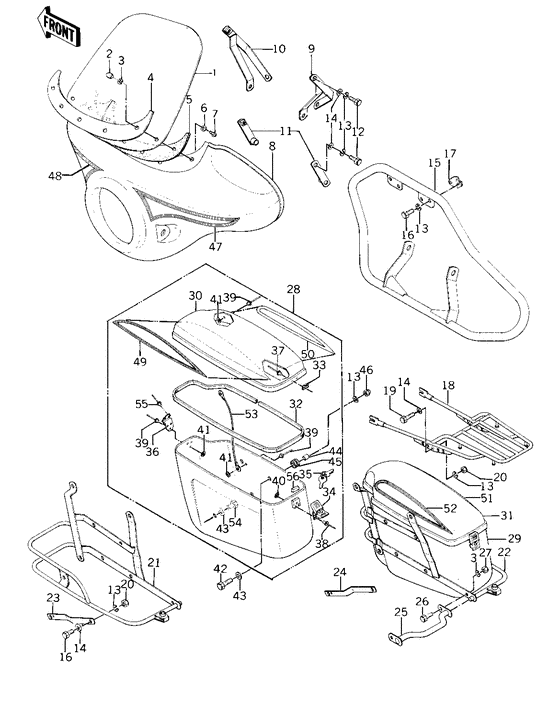 Fairing/guards/saddlebags