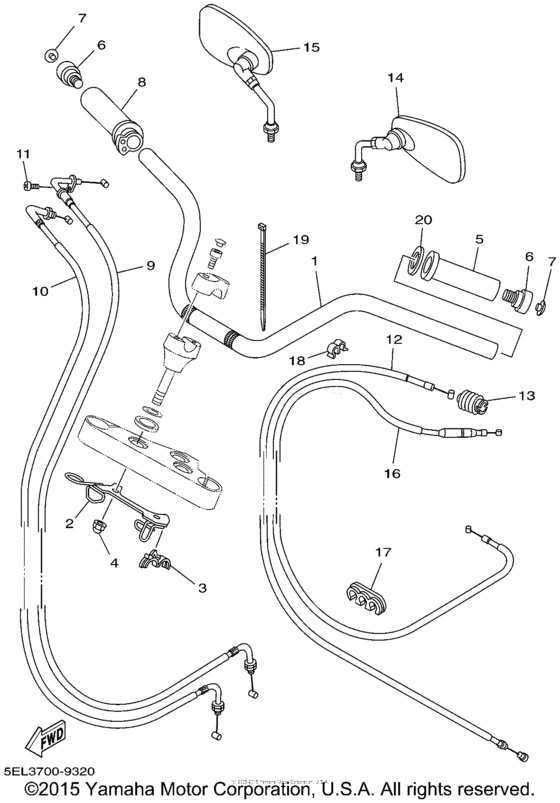 XVS1100LC Троса