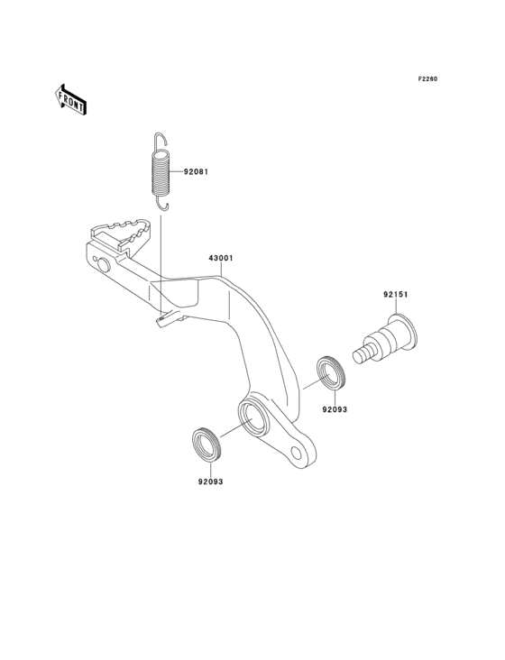  Педаль тормоза