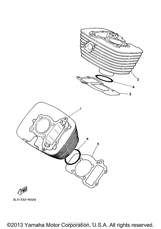 XV250BCB Цилиндры