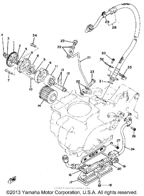 Oil pump - oil cleaner